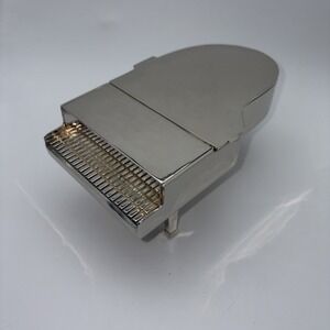 Vintage Godinger Silver 1992 Wind Up Jewelry Piano Music Box 2020557 Kennedy Ctr